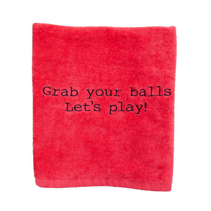 Tennis Towel - Grab Your Balls