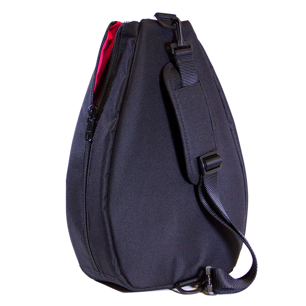 Pickleball Backpack - Black with Pink Lining
