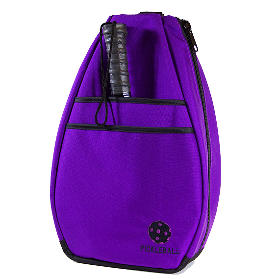 Pickleball Backpack - Purple with Black Lining