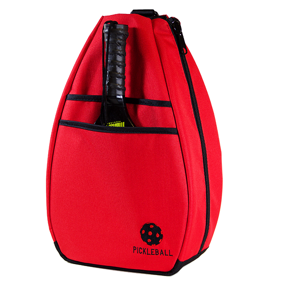 Pickleball Backpack - Red with Black Lining