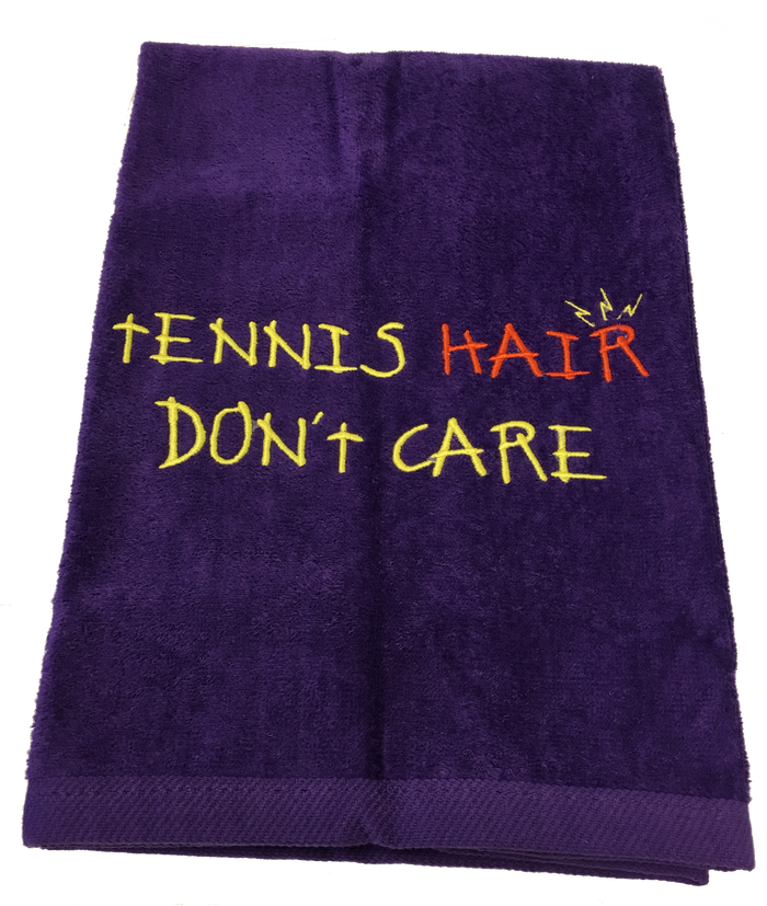 Tennis Towel - Tennis Hair Don't Care