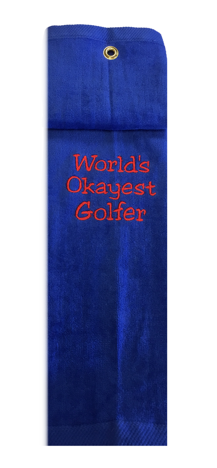 Golf Towel - World's Okayest Golfer