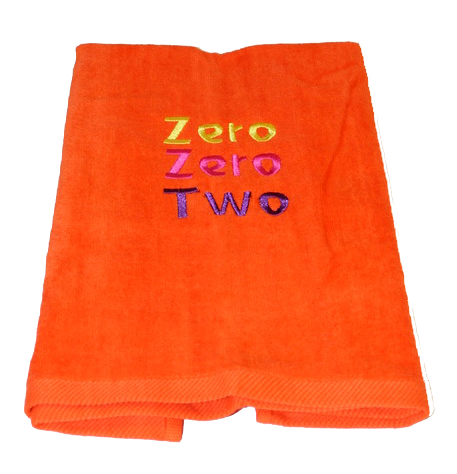 Pickleball Towel - Zero Zero Two Orange