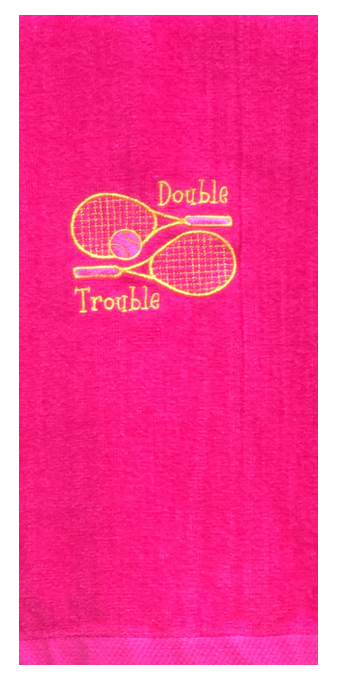 Tennis Towel - Double Trouble Pink