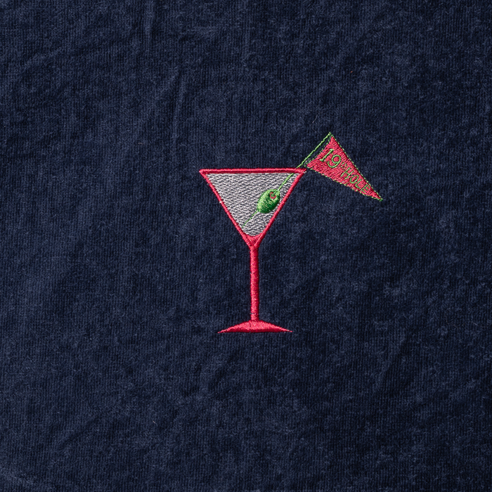 Golf Towel - Martini 19th - Navy
