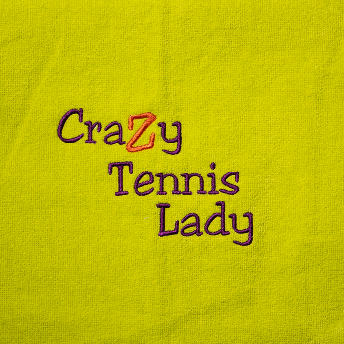 Tennis Towel - Crazy Tennis Lady