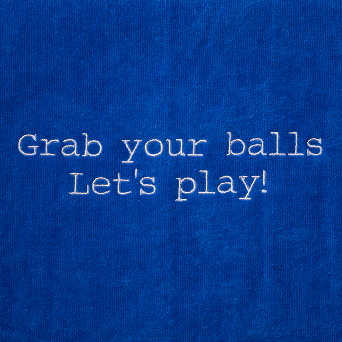 Tennis Towel - Grab Your Balls