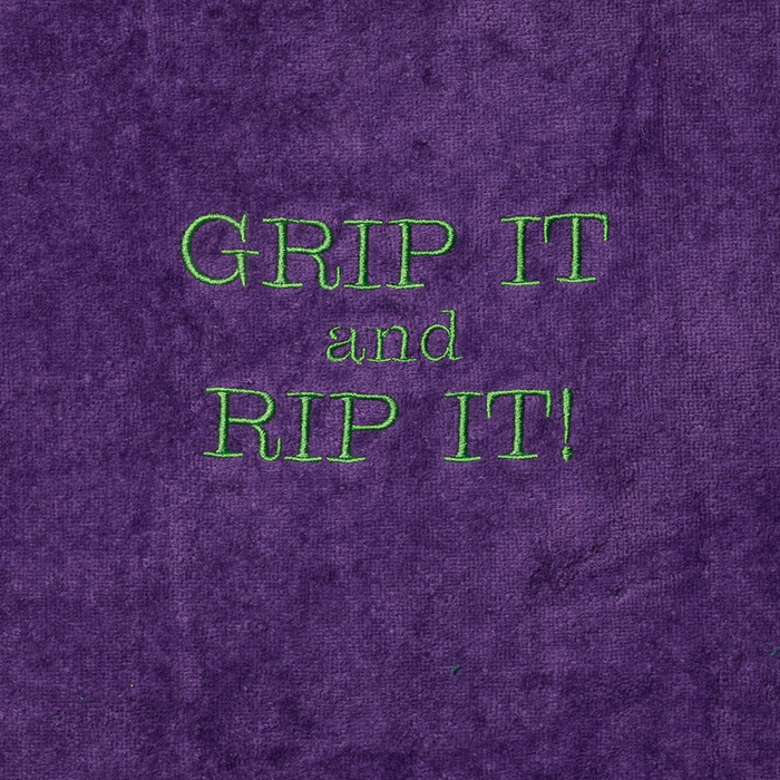 Golf Towel - Grip It and Rip It - Purple