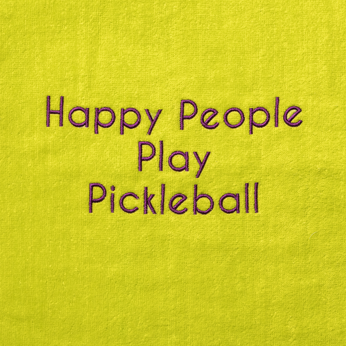 Pickleball Towel - Happy People Play Pickleball