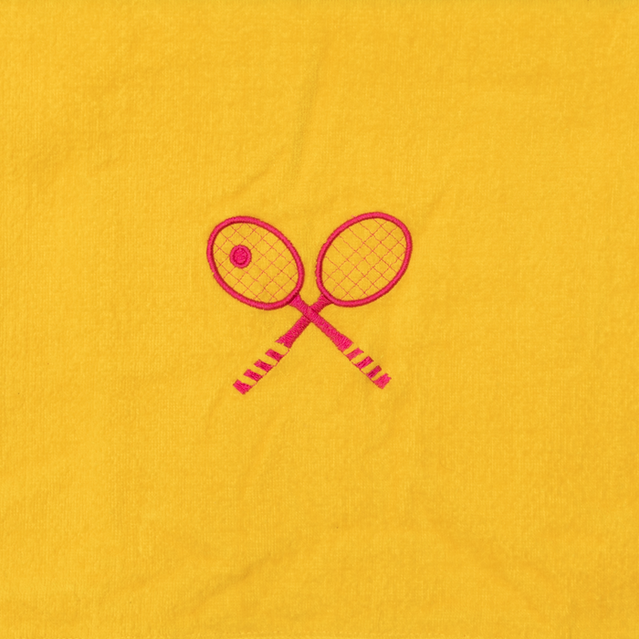Tennis Towel - Two Rackets Image