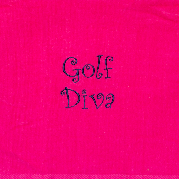 Golf Towel - Golf Diva - Pink
