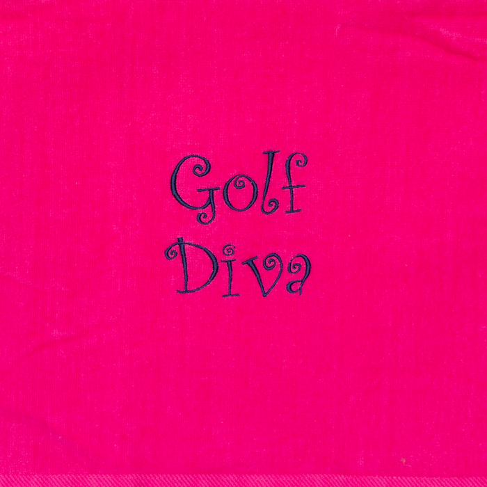 Golf Towel - Golf Diva - Pink