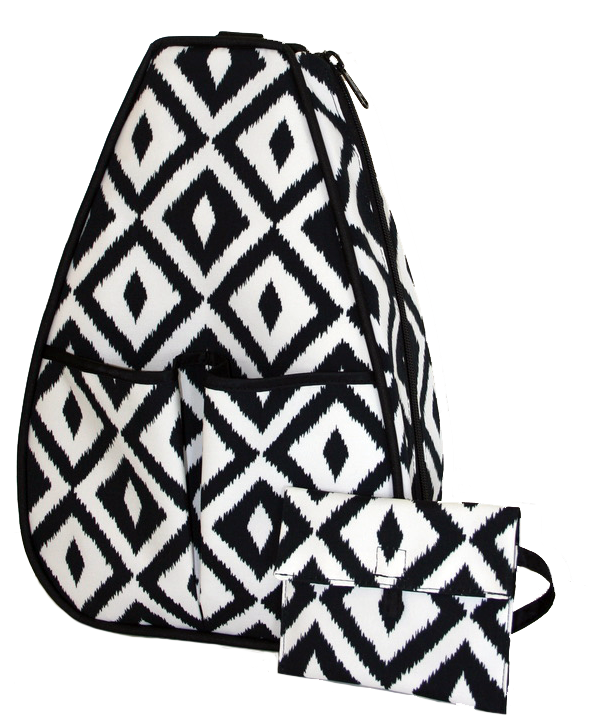 Sophi Backpack - Black & White Ikat