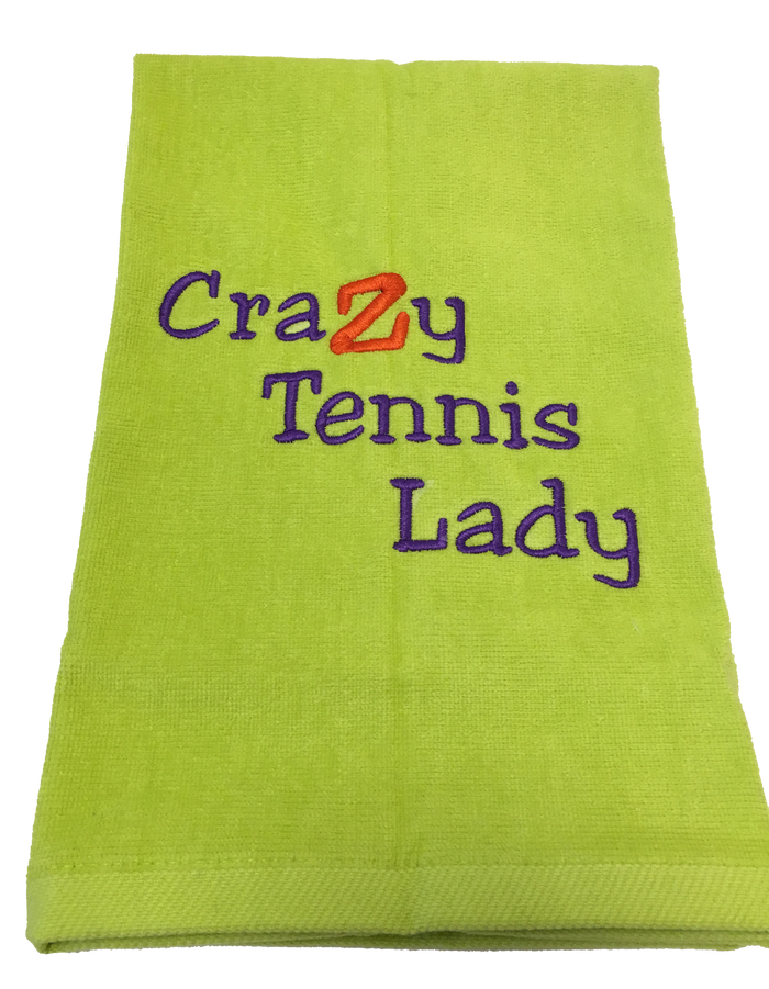 Tennis Towel - Crazy Tennis Lady