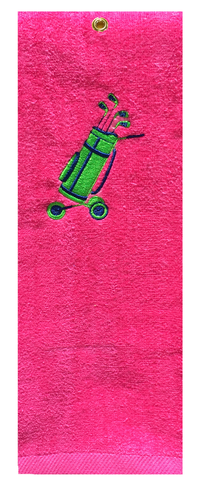 Golf Towel - Golf Cart Pink