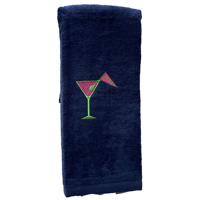 Golf Towel - Martini 19th - Navy