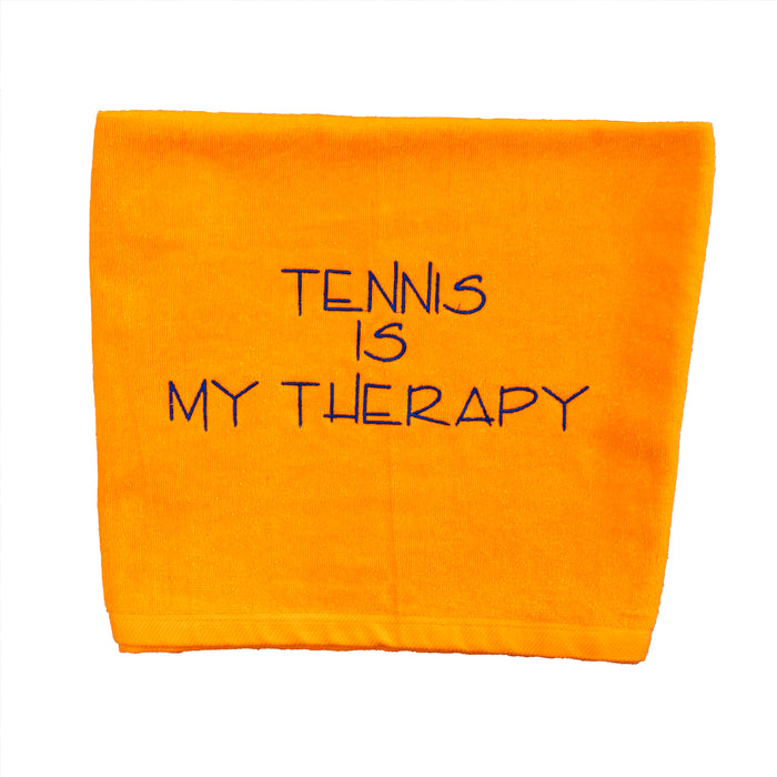 Tennis Towel - Tennis is My Therapy