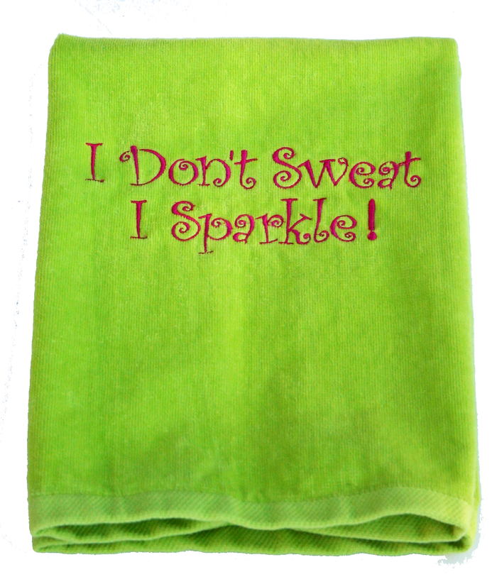 Tennis Towel - I Don't Sweat I Sparkle
